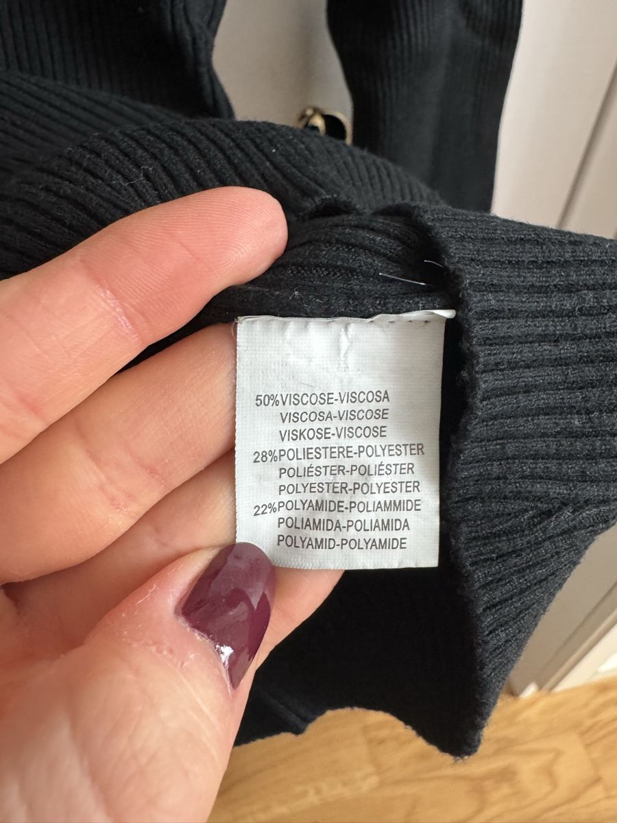 Pulls & Sweat-shirts: Schwarzer Damen Stehkragenpullover mit Strass Gr. S/M – D'occasion à Schlieren par itsquality 4