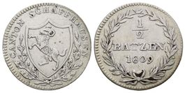 Schaffhausen Halbbatzen 1809  /4040