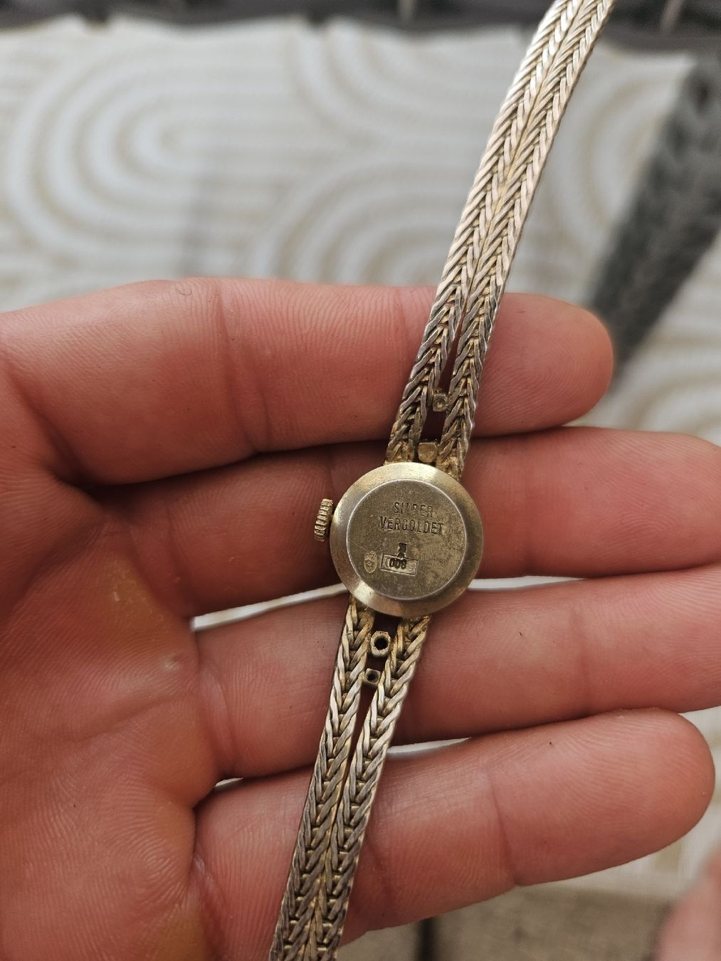 Orologi: Antiker Damen uhr 800silber mit Saphiren – Usato da Rickenbach b. Wil venduto da nic_8ljr 1
