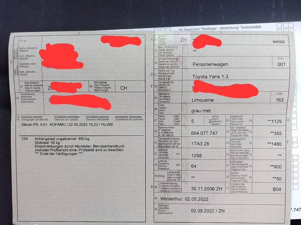 Toyota Automobili: Toyota Yaris, 1.3 16VJG 2006 mit Anhängerkupplung & Dachbox – Usato da Marthalen venduto da ndo01 2