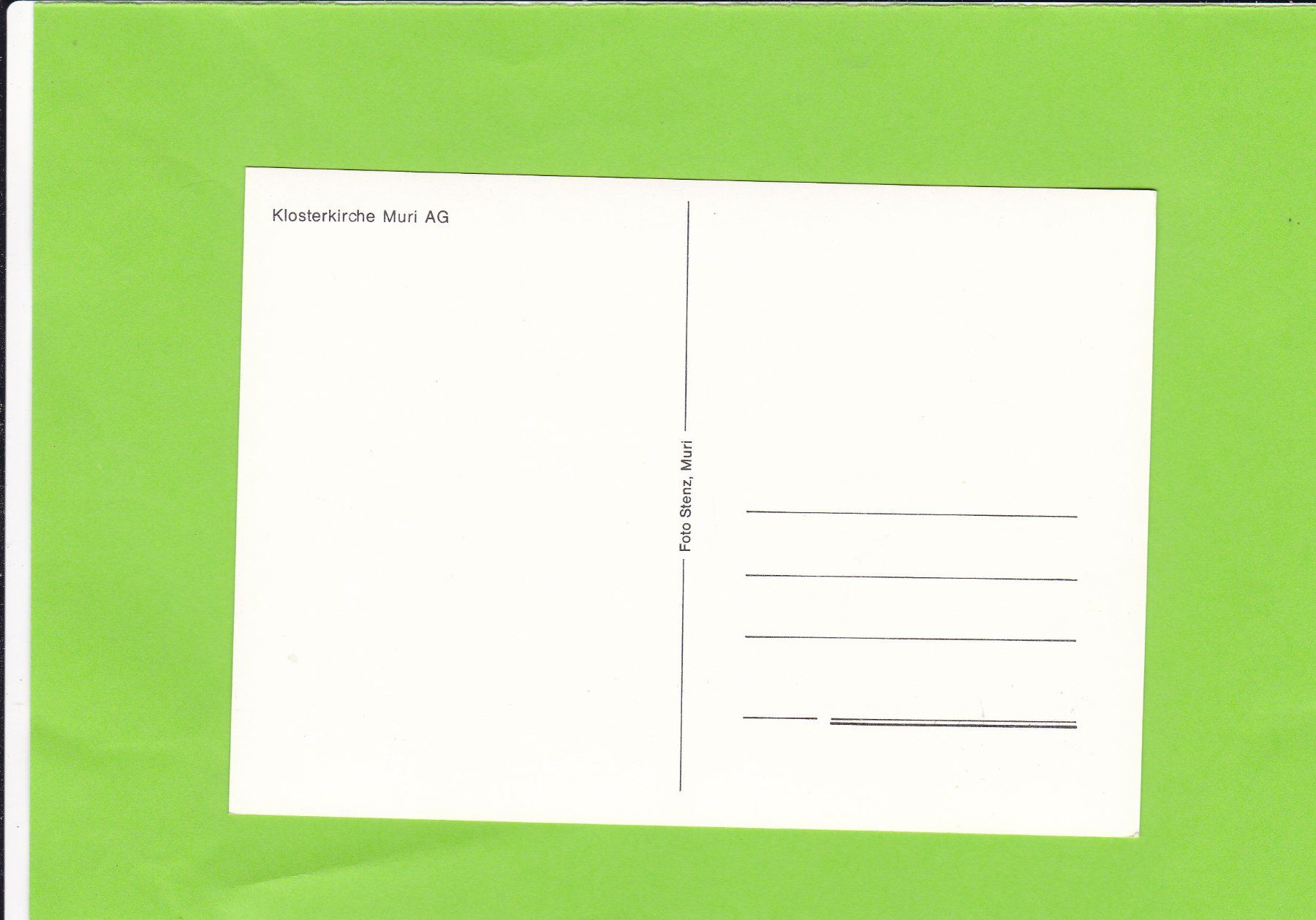 Cartoline postali: Klosterkirche Muri AG – Usato da St. Peterzell venduto da neckertal 1