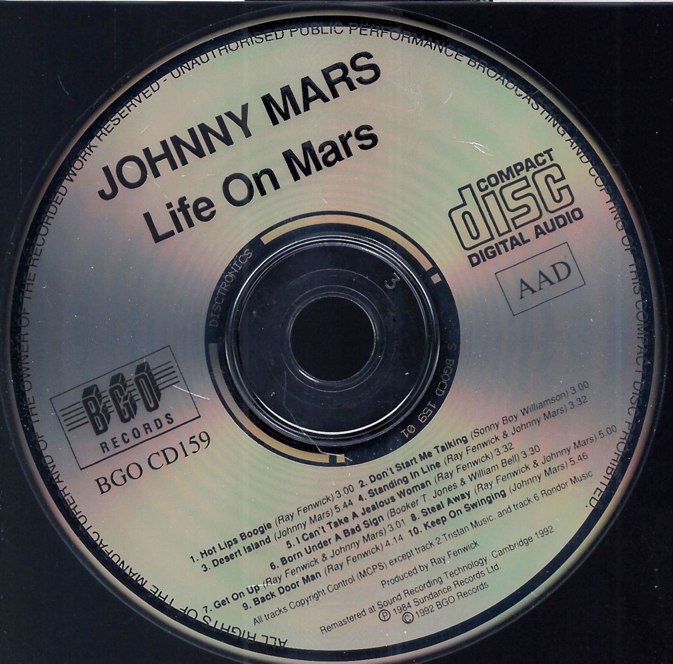CD: Johnny Mars LIVE ON MARS  Nick Magnus Harmonica Blues CD – Usato da Kandergrund venduto da Sososo 2