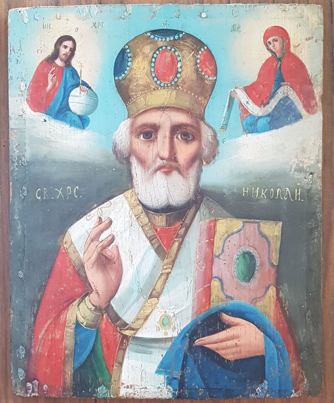 Dipinti: Ikone Hl. Nikolaus antik – Usato da Mörschwil venduto da antiksalon21 7