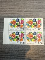 Helvetia Briefmarke 1988, Tinguely Meta, Viererblock, Top!