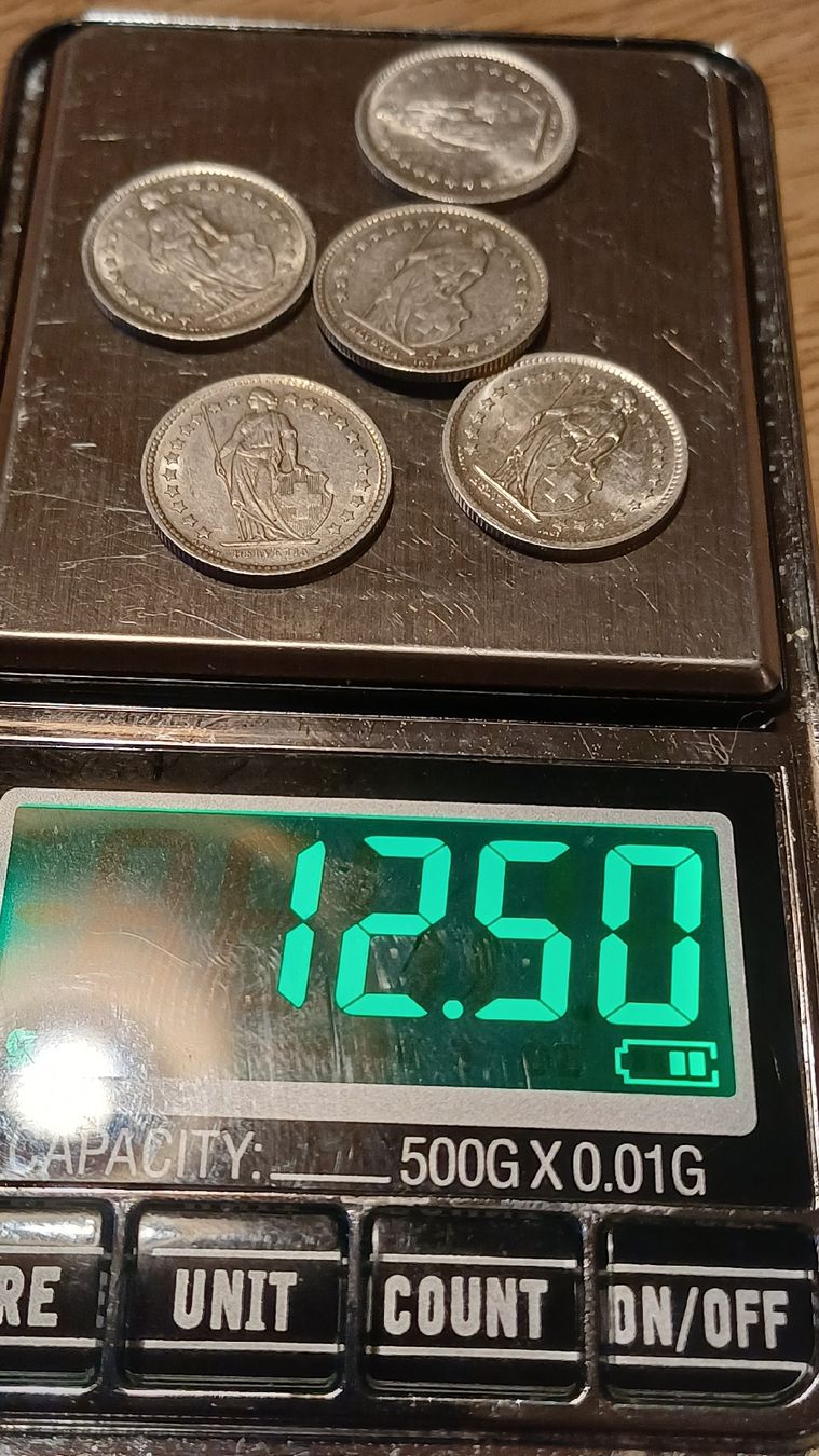 Tutti le monete: 5 X 50 Rappen Silber – Usato da Flawil venduto da Naphtali 2