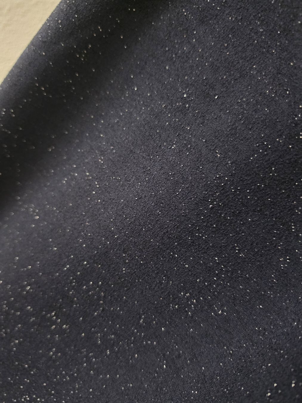 C&A Pantaloni: Abendhose, dunkelblau, glitzernd, elastisch. Größe M. Neu. – Nuovo e nell'imballaggio originale da Othmarsingen venduto da RafRafBruna 2