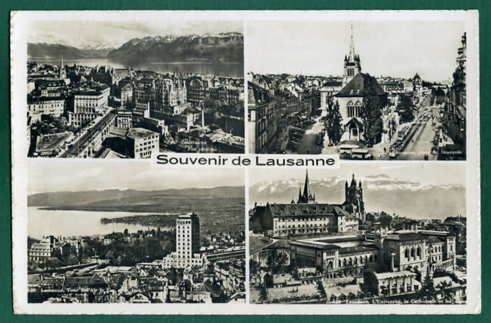 Souvenir de Lausanne, 4 Images, Stempel nicht lesbar Kaufen auf Ricardo