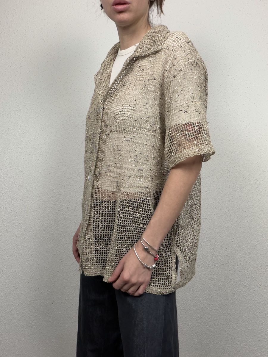 Chemisiers: Vintage Mesh Blouse Size XL – D'occasion à Knonau par Grapesvintage 1