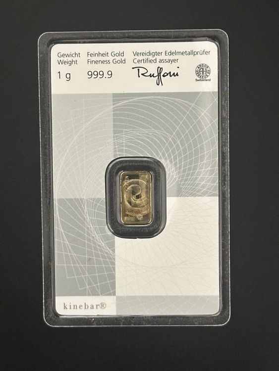 Metalli preziosi: Goldbarren 1g Reiffeisen Bank – Nuovo e nell'imballaggio originale da Untersiggenthal venduto da byiggy 1