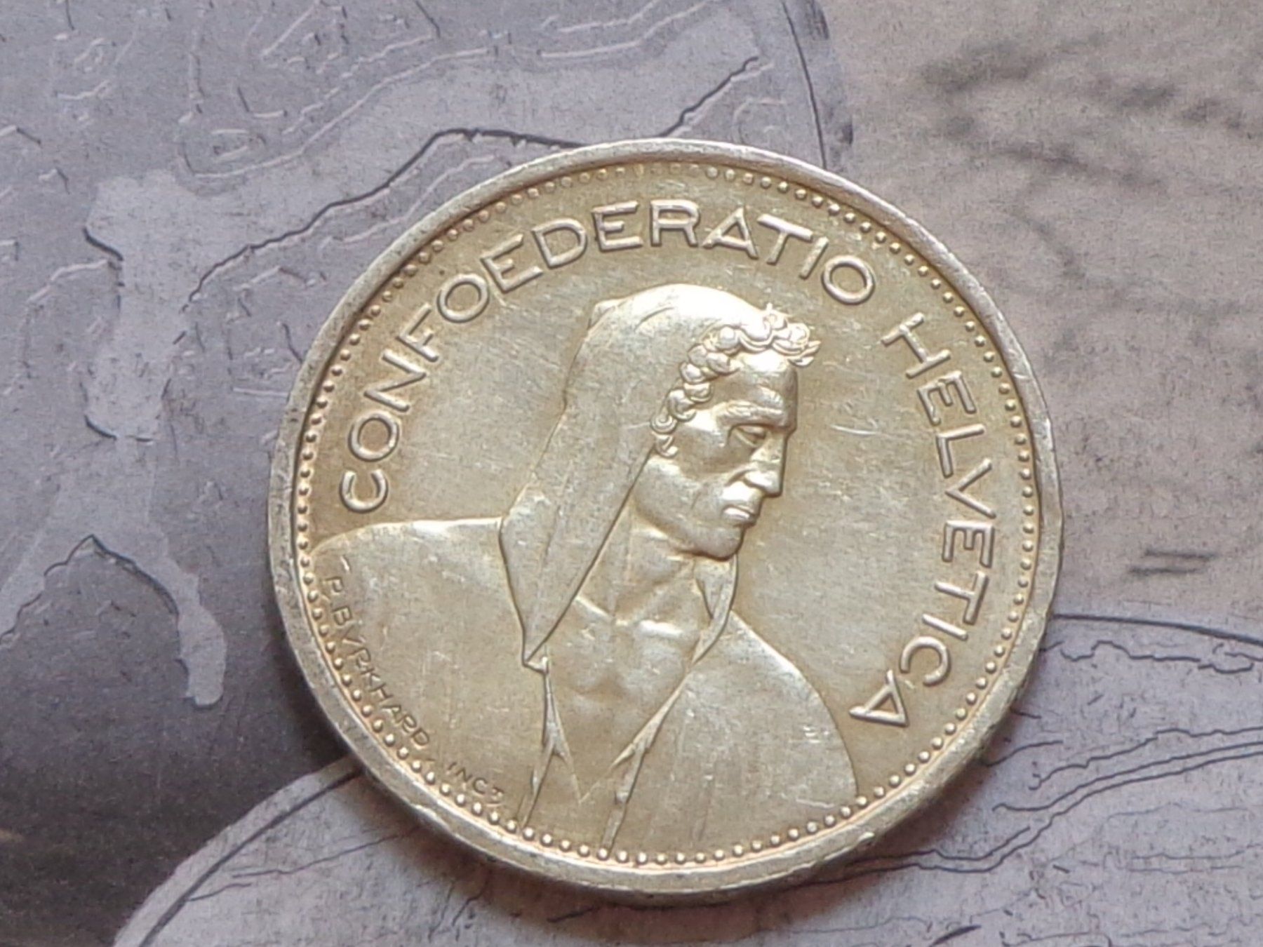 Toutes les monnaies: 5 Fr. 1954 B - Très belle pièce – D'occasion à Pully par UCA01 1