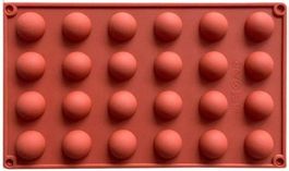 Silikon Backform 24 Halbkugeln - 29 x 17 x 1 cm