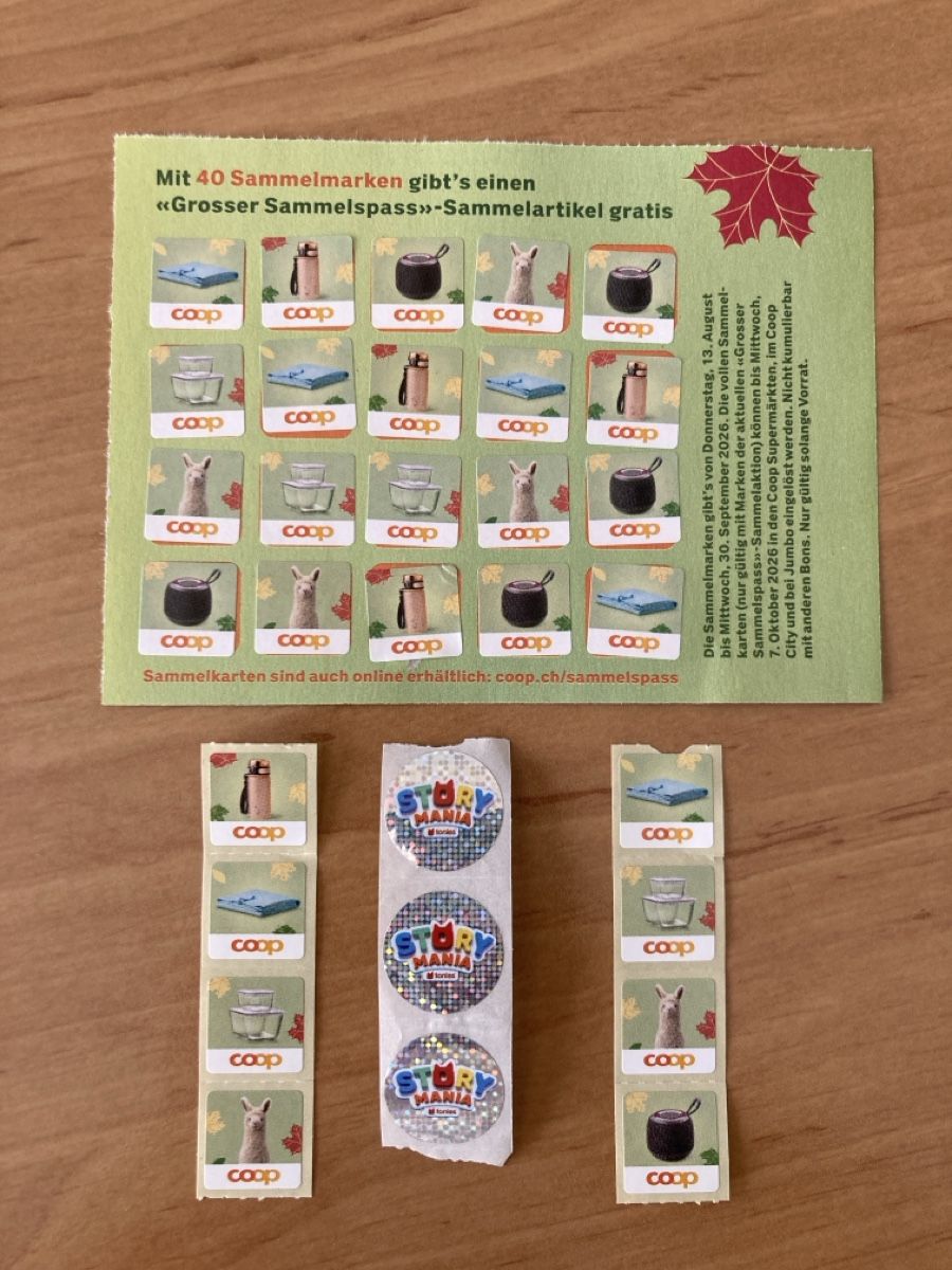 Coop Raccolte di bollini & punti: Coop u. Migros Chläberli – Nuovo e nell'imballaggio originale da Schüpfheim venduto da Seerose80