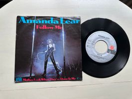 AMANDA LEAR tolle Single Kult 70's Disco Queen Follow me