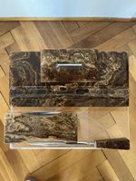 Vintage Marmor Schreibtisch-Set, Füllhalter