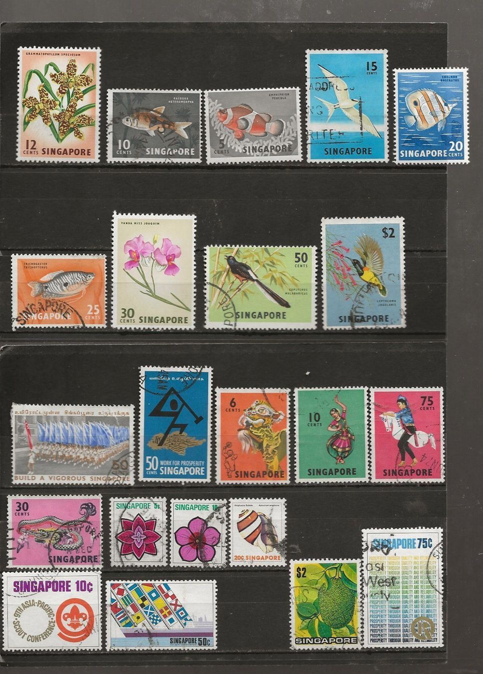 Tous les timbres: Singapour 1948 ... – D'occasion à Sion par PierreP01 1