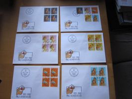 PJ 1987 FDC Serie ud 4er
