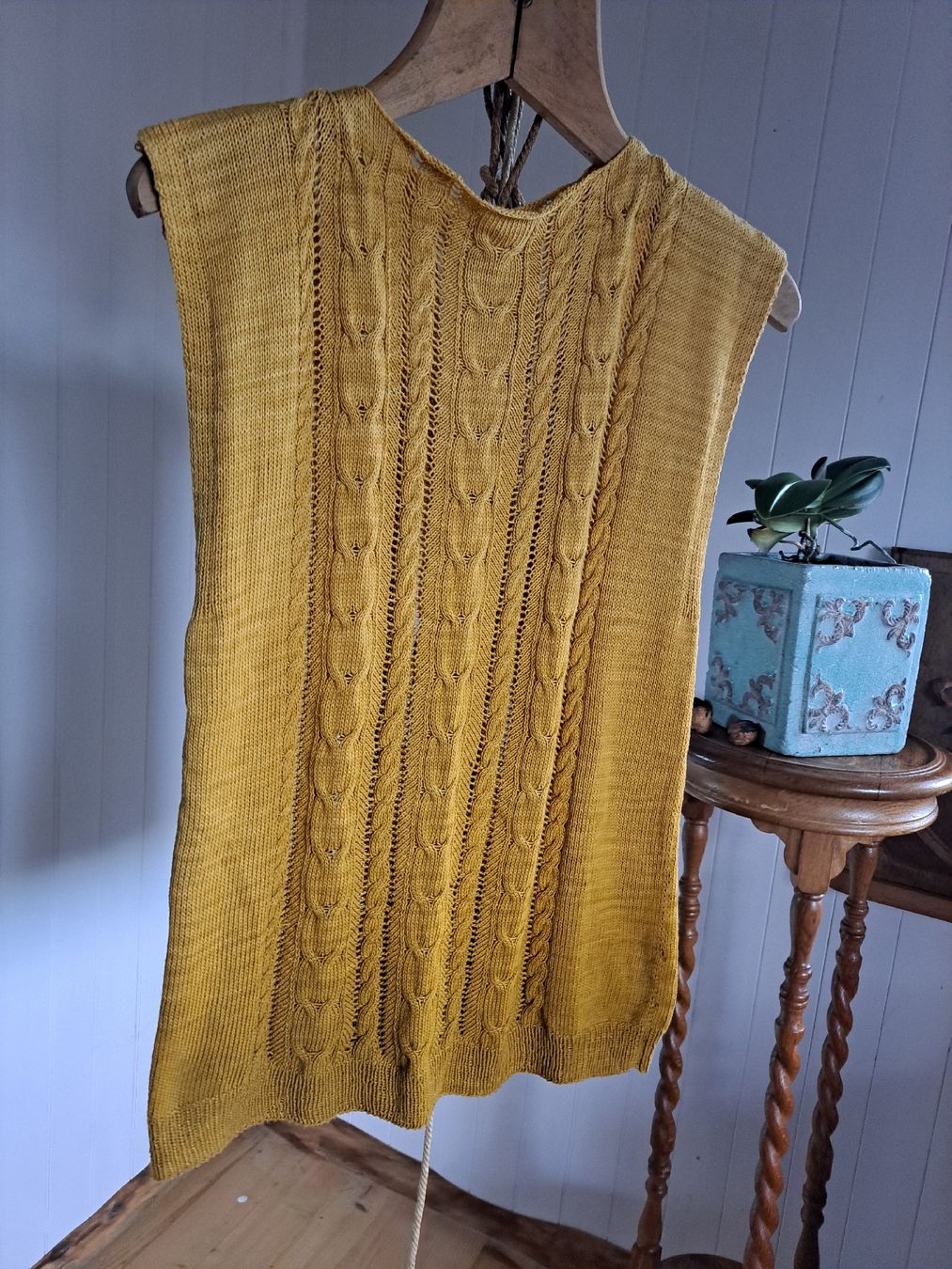 Gilet & Giacche senza maniche: Strickpullunder Vintage Ombrée Pullunder Gilet Weste S M 38 – Usato da Mollis venduto da Fauchi99 3