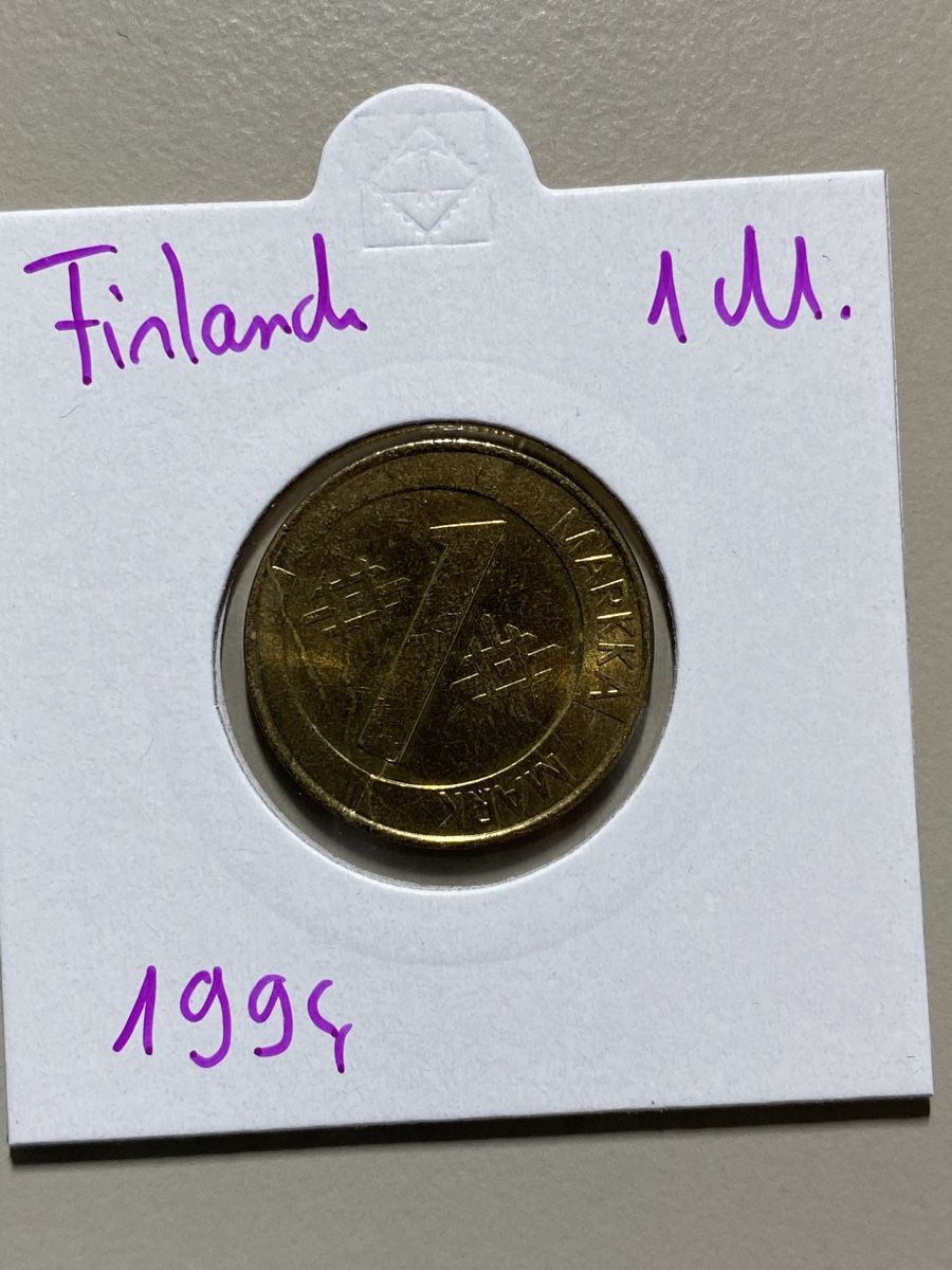 Alle Münzen: Finlande - 1 Markka - 1994 – Gebraucht aus Payerne von Mike1682