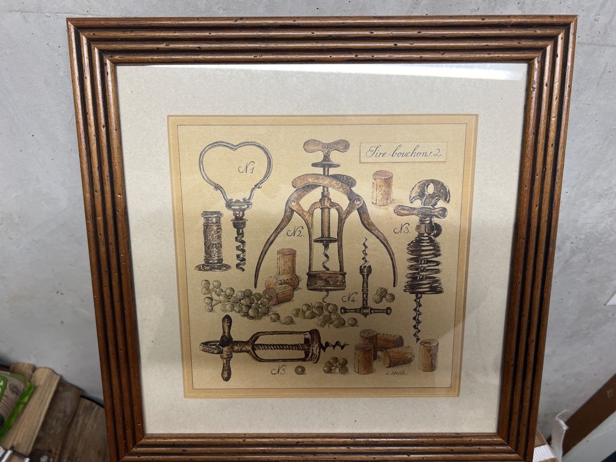 Gemälde: Tableau décoratif encadré - Collection de tire-bouchons – Neu (gemäss Beschreibung) aus Châtel-St-Denis von gpf_6dsd 1