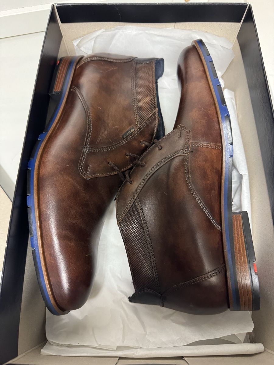 Lloyd Scarpe da uomo: Lloyd Varell, taille 42.5, bottines en cuir marron – Nuovo e nell'imballaggio originale da Brügg BE venduto da Goob 7