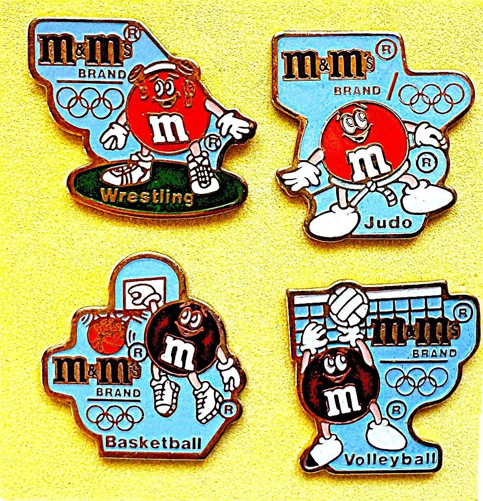 Placchette & Badge: 4 m&m Pin's div. Sportarten – Usato da Oberaach venduto da feggi