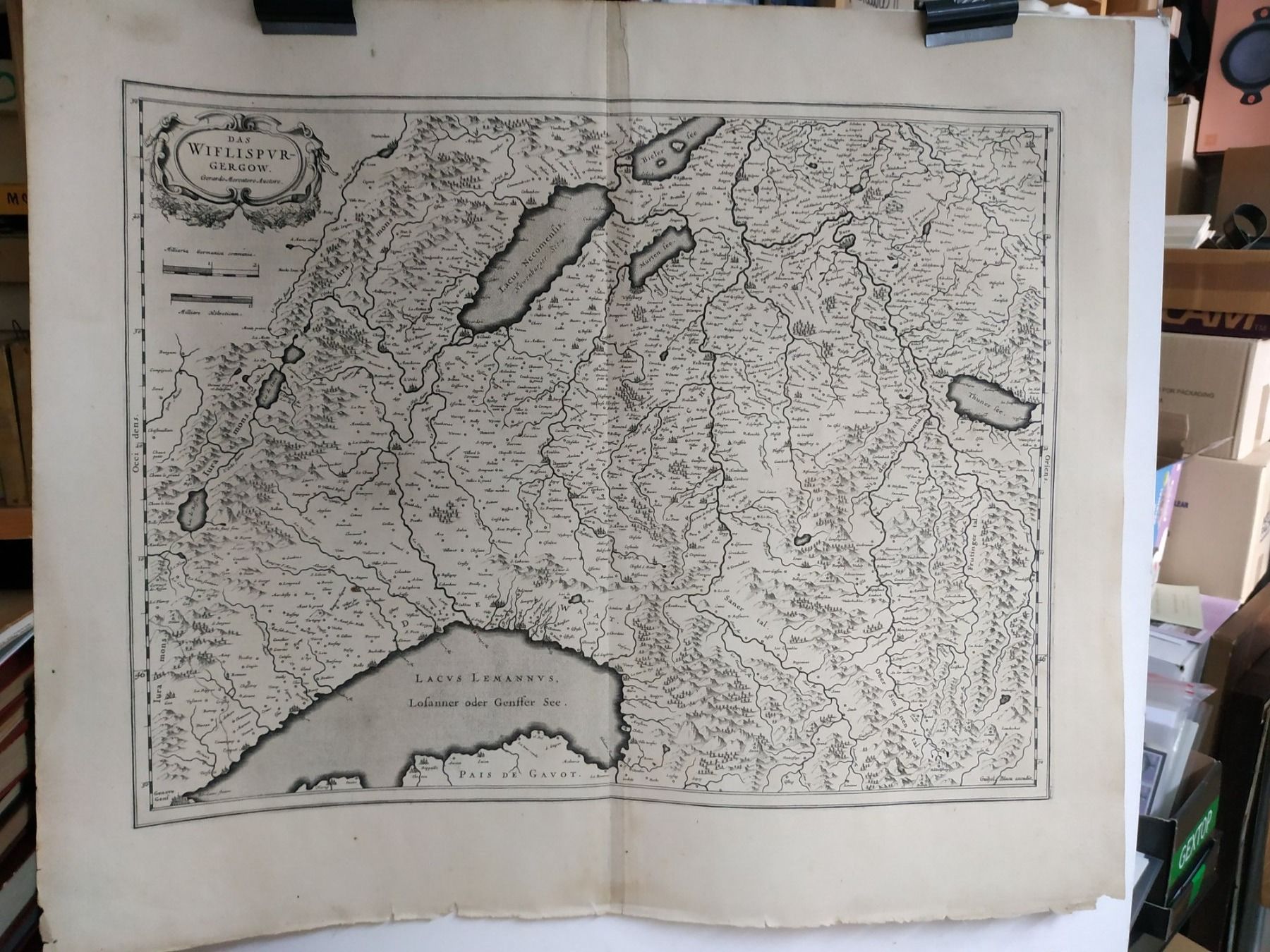 Landkarten & Atlanten: Schweiz - "Das WIFLISPUR  Gergow" - 1634 ca. – Gebraucht aus Sorengo von 74in