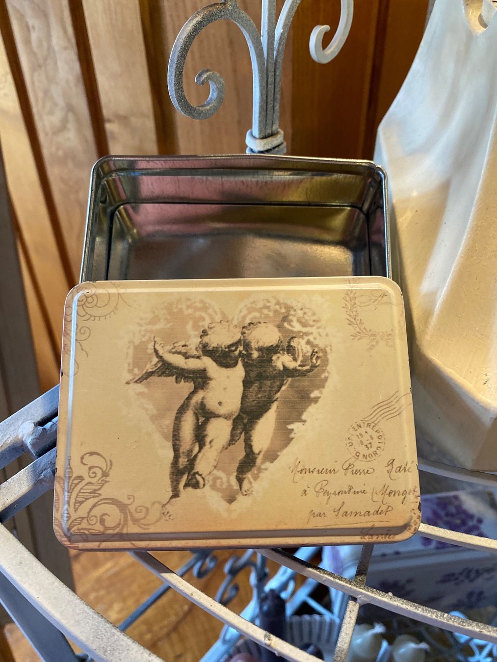 Alle Dekorationen: BLECHDOSE-ENGEL-VINTAGE – Neu und originalverpackt aus Meienried von ManuelaBoutique 4