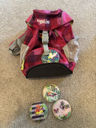 Ergolino Kinderrucksack mit Klett-Motiven