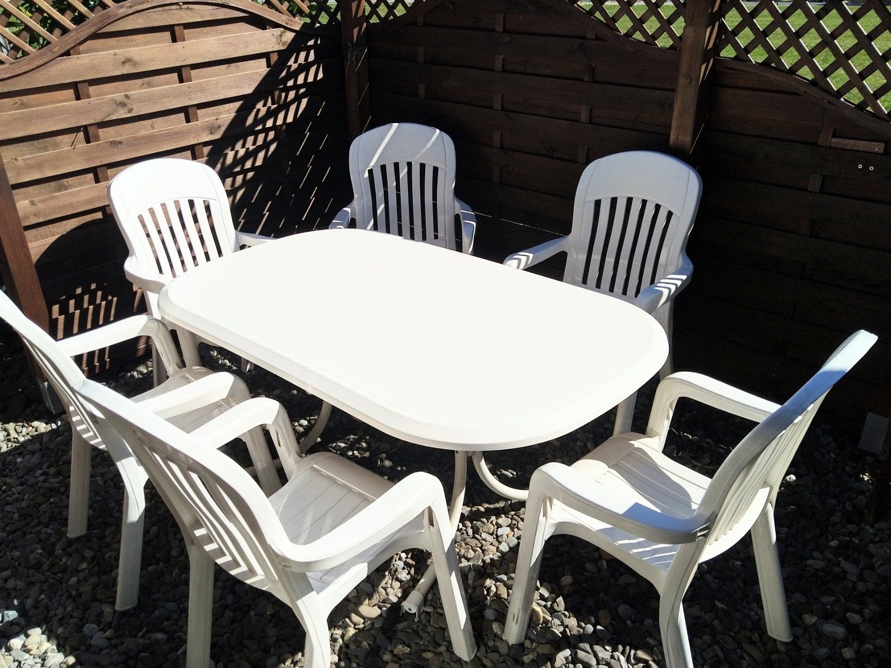 Tischset: Gartenmöbelset:1Tisch und 6 Stühle – Gebraucht aus Frutigen von Pixele10