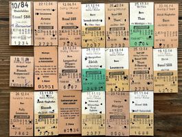 20 Top Billette, SBB, Tickets Edmondsche Kartonbillette