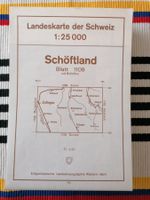 1109 Schöftland🌞1:25'000 Landeskarte der Schweiz