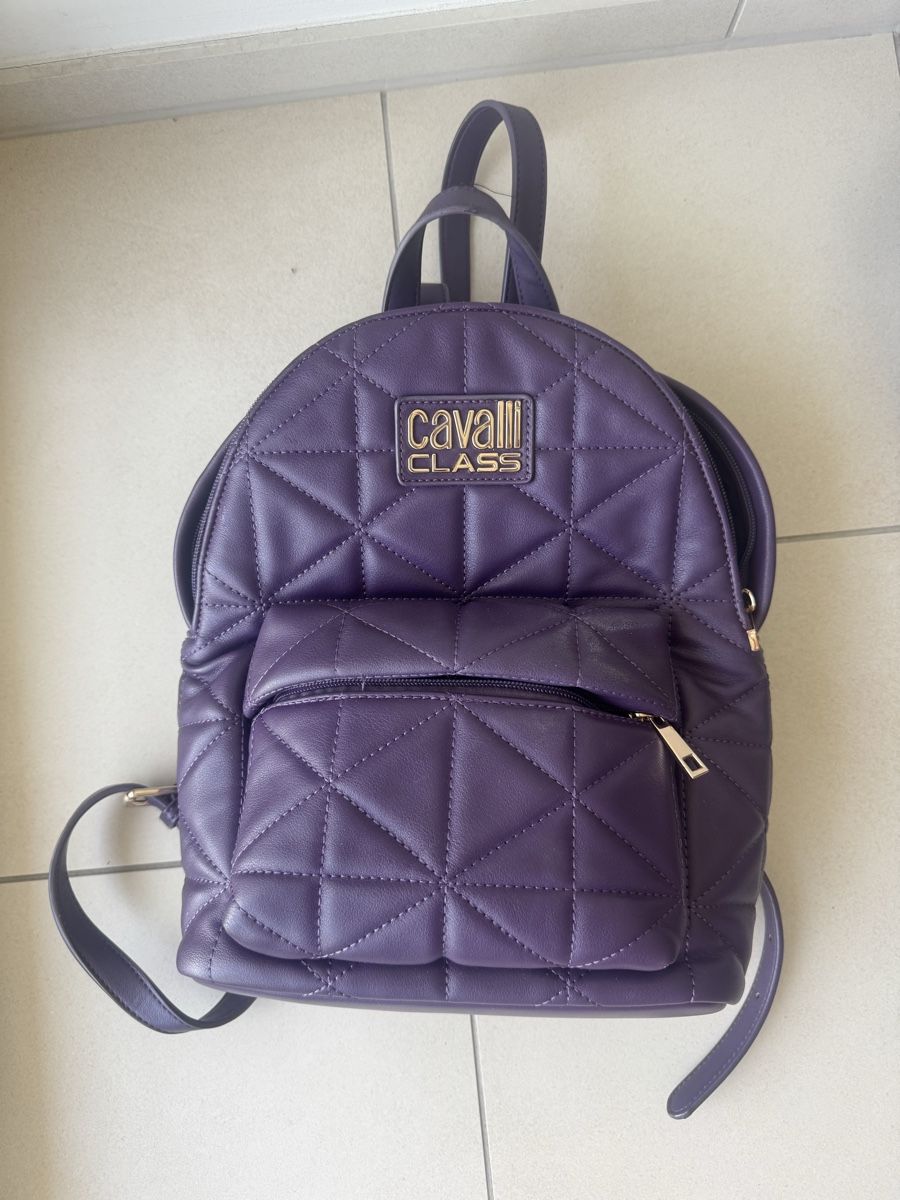 Roberto Cavalli Zaini: Cavalli Class Rucksack Lila Kunstleder – Usato da Zug venduto da zla_t2vr
