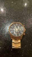 Herren Uhr Goldfarben Chronograph guter Zustand
