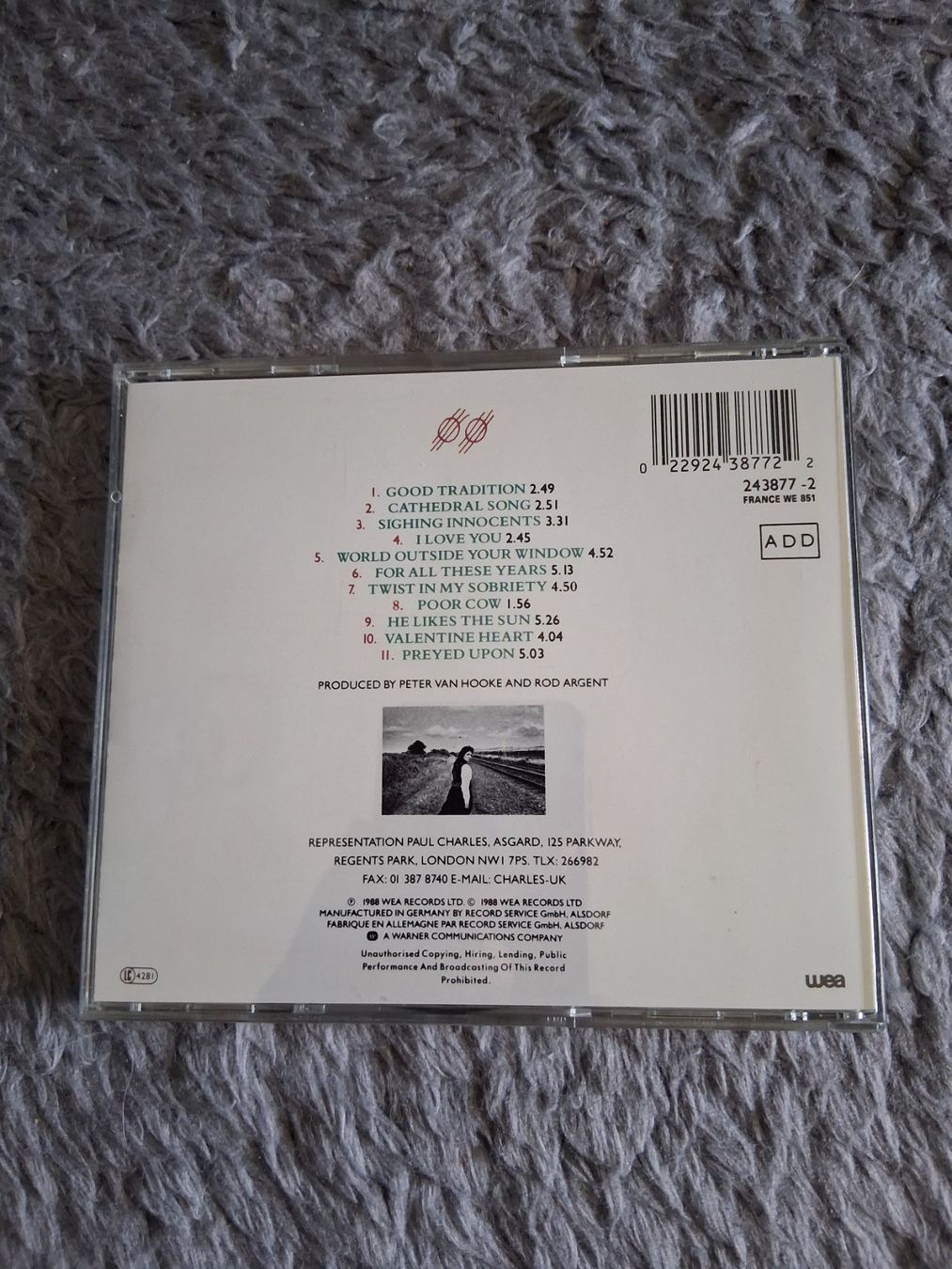 CD: TANITA TIKARAM      ANCIENT HEART      CD – Usato da Wetzikon ZH venduto da Ramones01 1