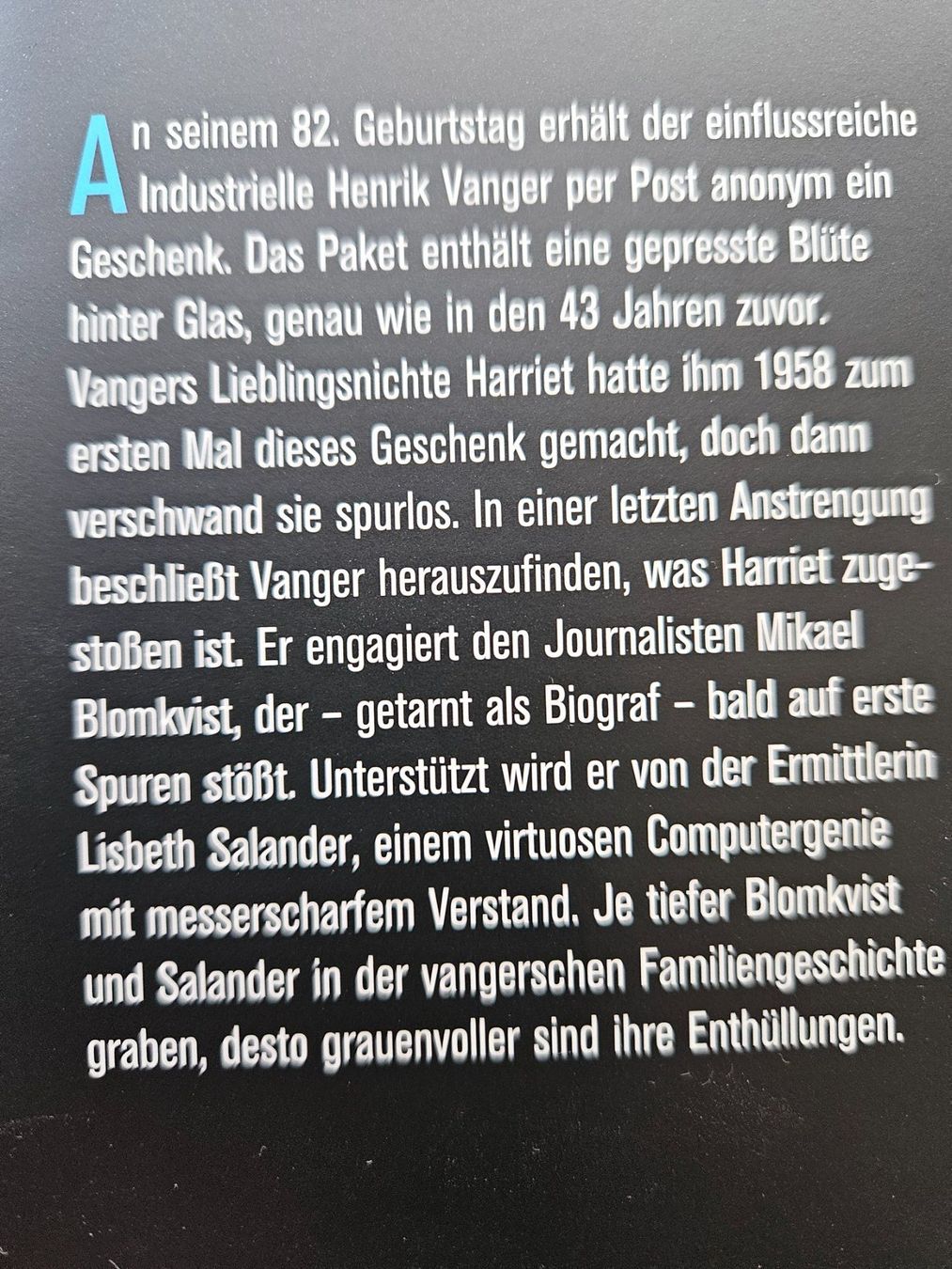 Libri: VERBLENDUNG von Stieg Larsson – Usato da Basel venduto da wurzelstein 3