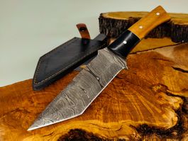 Top 1A Damast Messer Knife echter Faltenstahl handgeschlagen