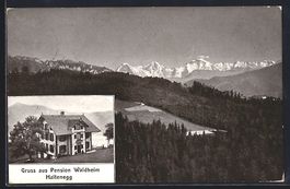 AK Haltenegg, Pension Waldheim, Panorama