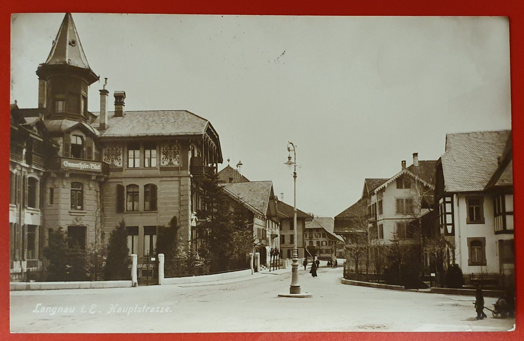 Cartoline postali: Langnau 1919 - Hauptstrasse – Usato da Kreuzlingen venduto da Rschweiz1