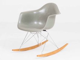 Vitra Fiberglass RAR Rocking Armchair von Eames - Raw Umber