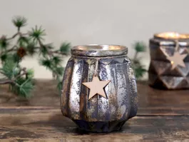 SALE! Teelichthalter mit Stern, Chic Antique
