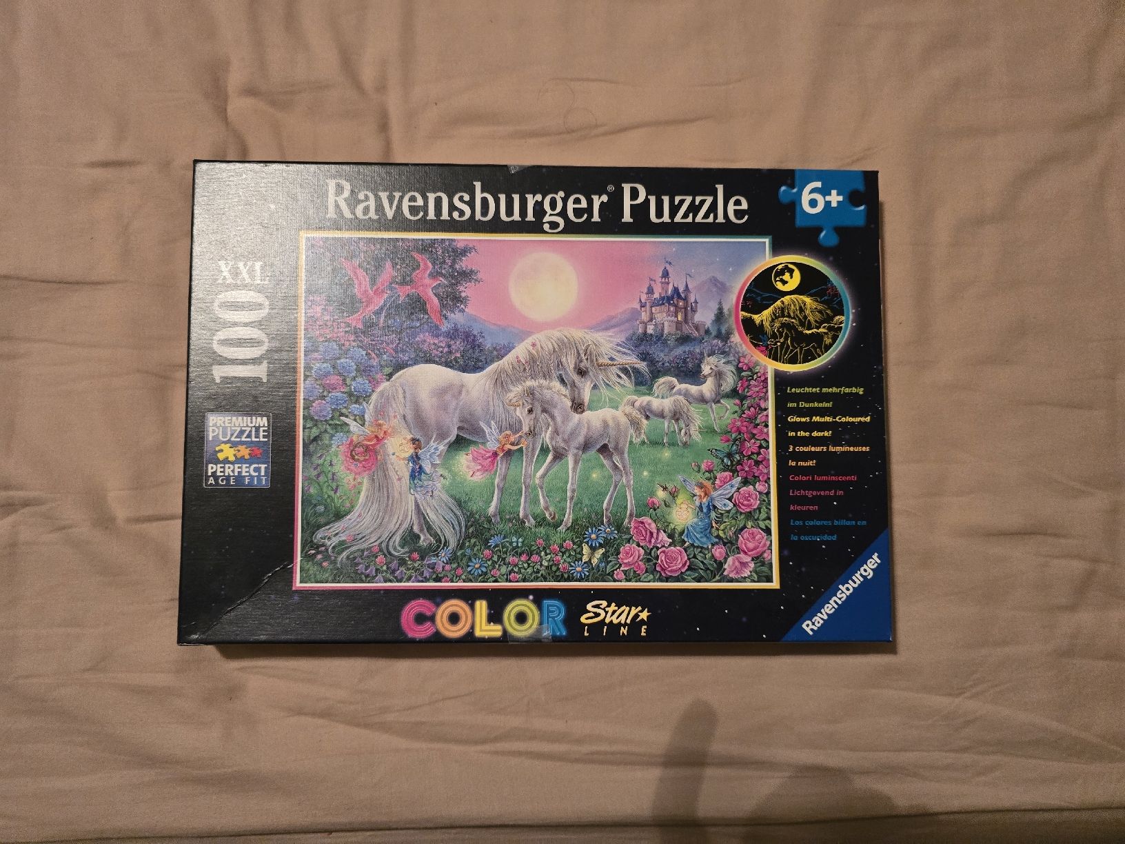 Ravensburger XXL 100pc Glow in the Dark Unicorn Puzzle (Neu und ...
