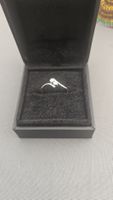 Weiss Gold Damen Ring mit Brilianten 18k