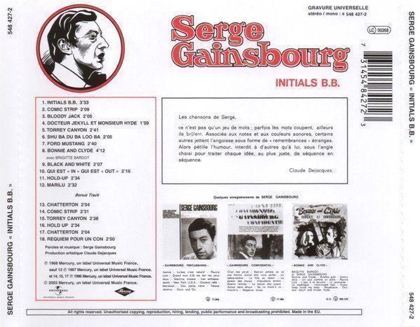 CDs: SERGE GAINSBOURG (CD) Initials B.B. FABRIKNEU / NEUF – Neu und originalverpackt aus Zürich von Tarafo5 1