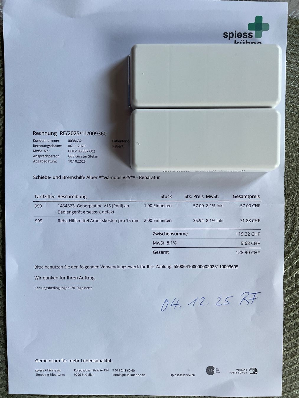 Sedie a rotelle: Rollstuhl mit Schiebehilfe – Usato da Lippoldswilen venduto da Munot04 5