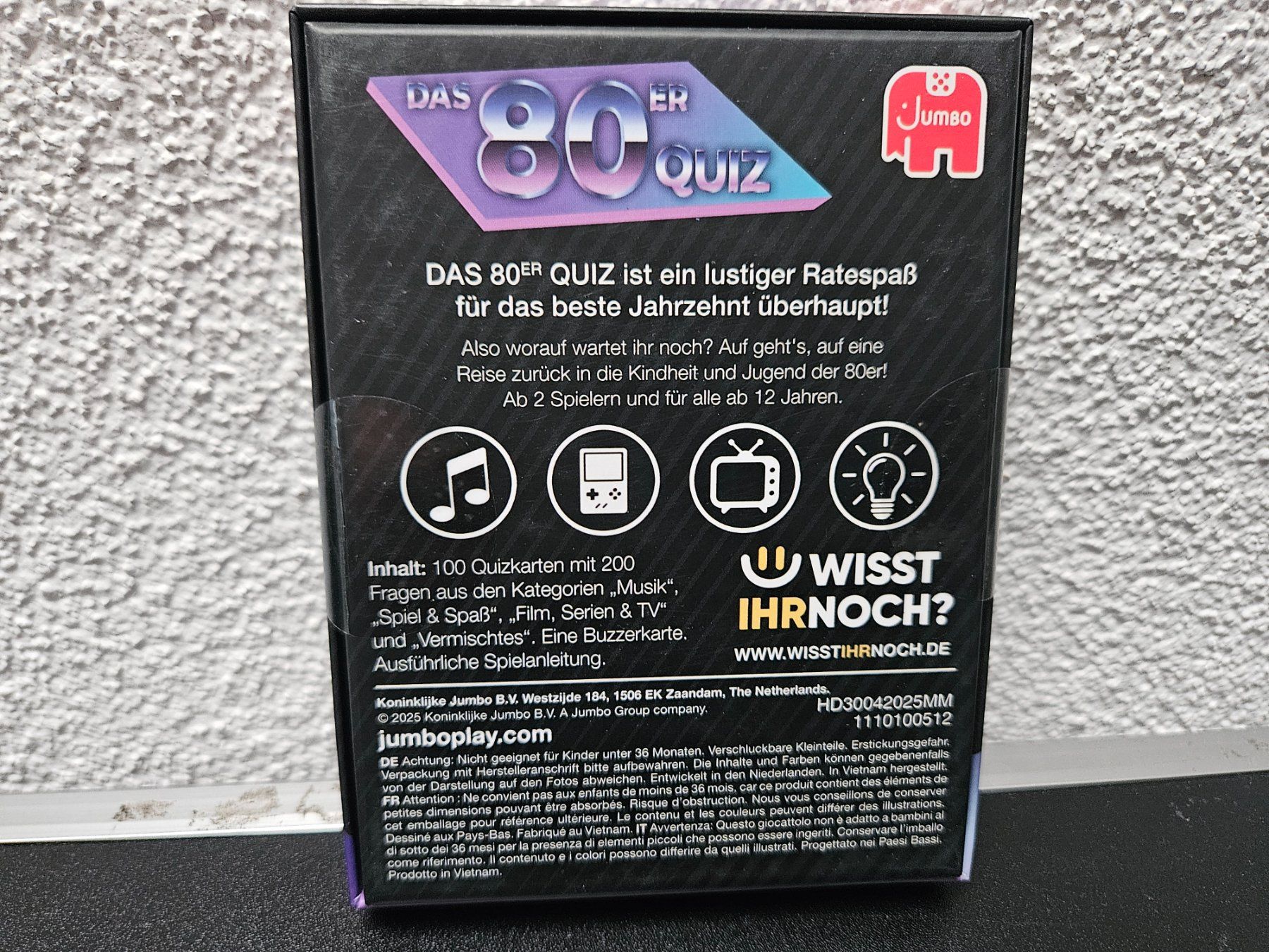 Spiele: Neu - Jumbo - Das 80er Quiz – Neu und originalverpackt aus Dagmersellen von Jarsetz_Restposten 1