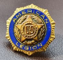 O012 - Alter Reversknopf US American Legion