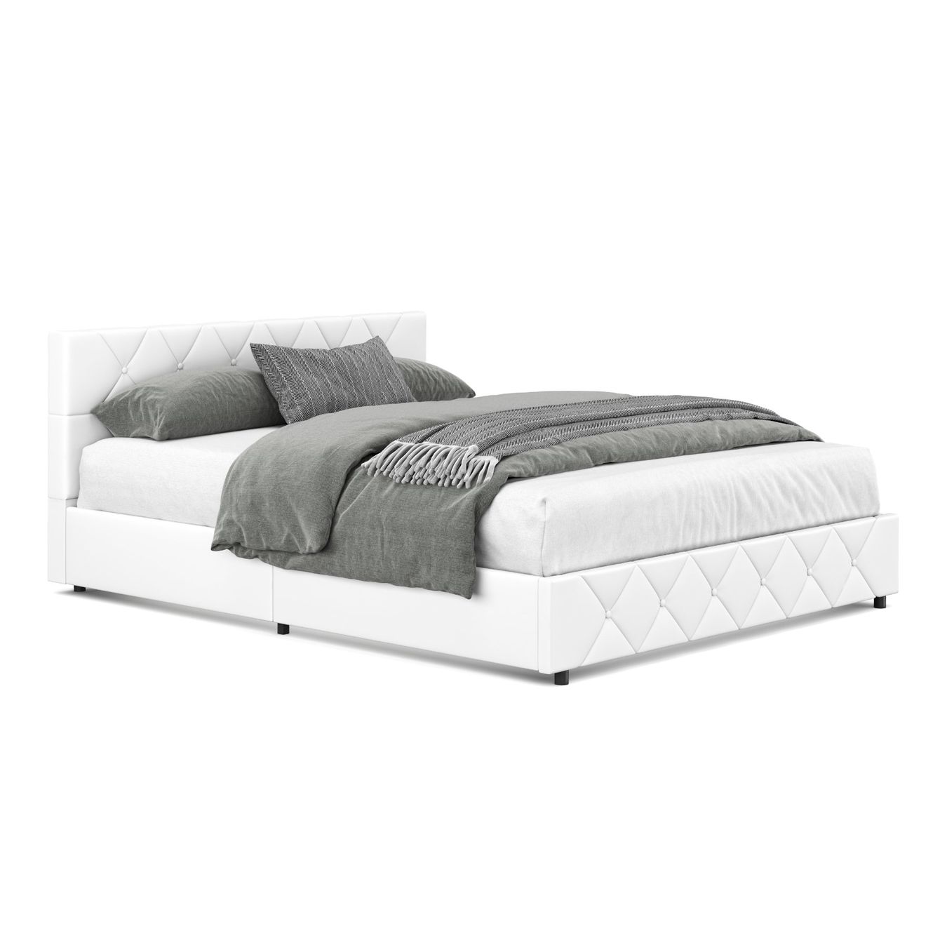 Letti: Bettgestell 160 x 200 cm weiss – Nuovo e nell'imballaggio originale da Zug venduto da Cheap-Shop