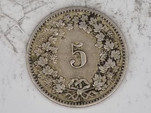 Alle Münzen: 5 rappen 1915 – Gebraucht aus Bure von chap981 1