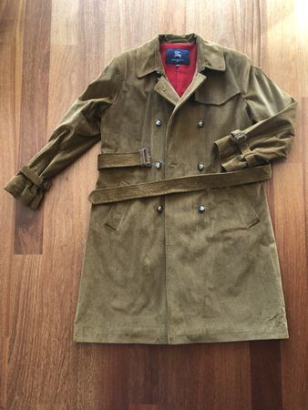 Burberry Trench Coat corduroy brown UK 14 US 12