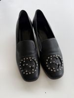 Gucci Pump/Loafer Leder schwarz, Grösse 39